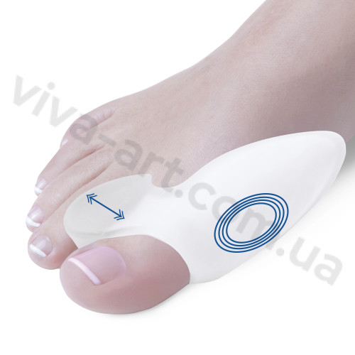 Вставка между 1 и 2 пальцами с защитой косточки, размер универсальный, шт.